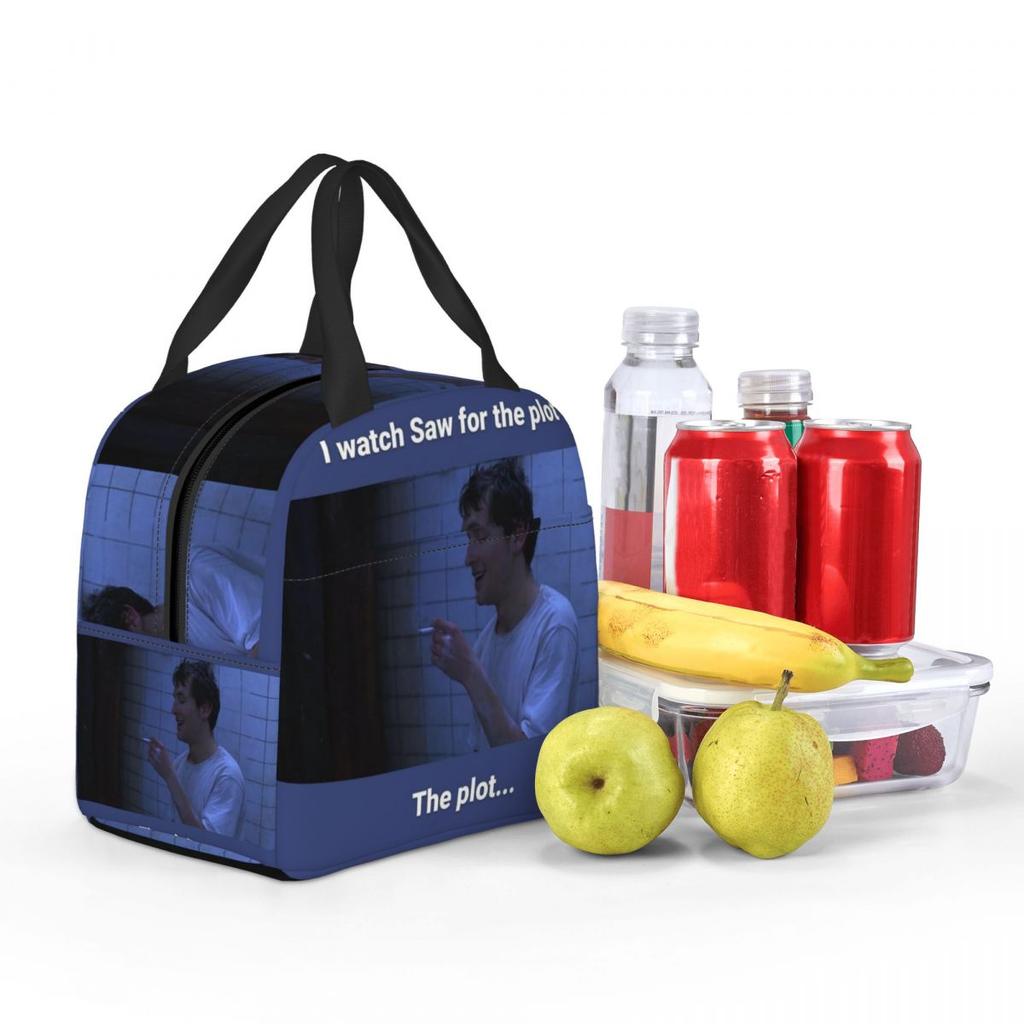 Adam Stanheight Saw Insulated Lunch Bag for Women Children Portable Food Boxes Thermal Lunch Box Tote