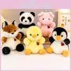 Коллекция плюшевых игрушек Лиса Кролик Панда Пингвин Наполнитель Детский Комфорт Игра