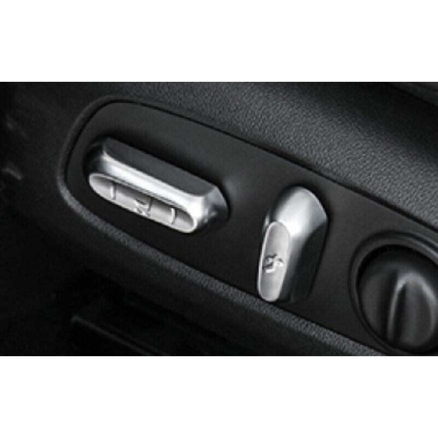 Seat Adjustment Button Cover Trim 4PC For Chevrolet Equinox 2018- Silver ABS