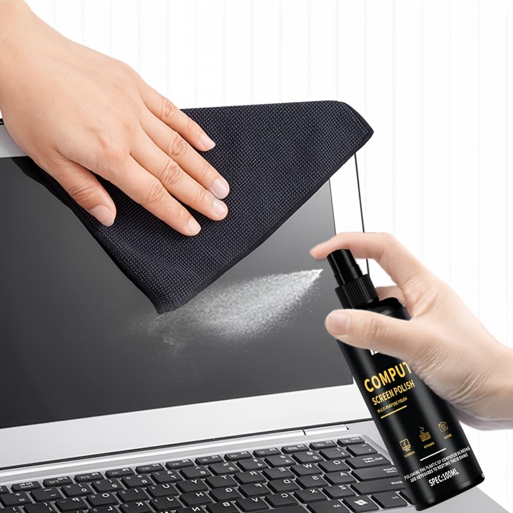 Instant Keyboard Polish - Restores Shine, Suitable for Computer Screens & Keyboards, Plastic Care, Quick Polishing Wax