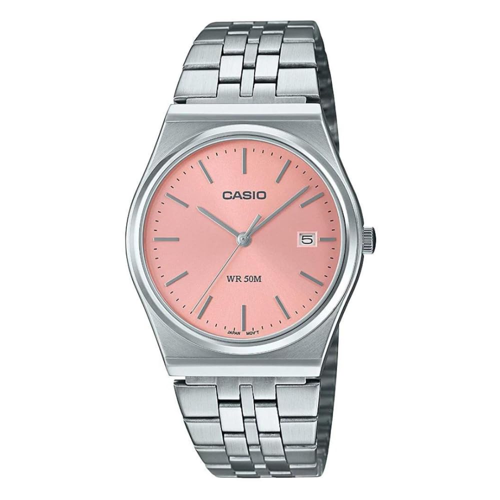 Casio Enticer Analog Pink Dial Retro Men's Men's MTP-B145D-4AVDF (А2200), Серебро,
