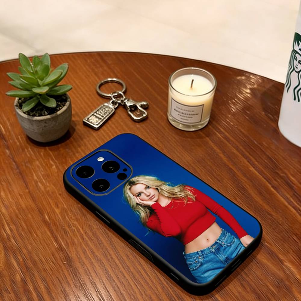 Чехол для телефона Britney Spears Мягкий Силиконовый черный Для IPhone 17 16 15 14 13 12 11 X XR Plus Pro Max Plus
