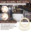 Precision Shower Screen with 54mm Silicone Steam Ring, Compatible with Breville Espresso Machines (54mm), Compatible with Bambino/Bambino Plus, Duo