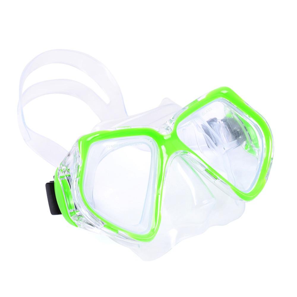 Tempered Glass Snorkel Mask Adjustable Strap Underwater Mask Professional Diving Glasses Unisex