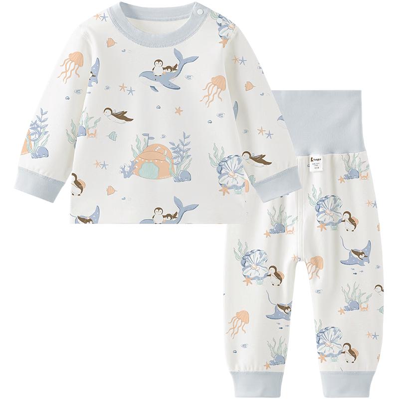 Детский хлопковый пижамный комплект с длинным рукавом Tongtai Baby