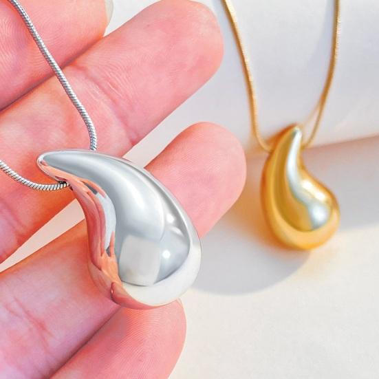 Женское ожерелье с подвеской Water Punk Chain Glossy Charm ожерелье Drop ожерелье ювелирные изделия Подарочный аксессуар