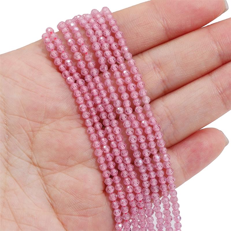 120 шт. Натуральные многоцветные цирконы огранки круглые бусины для изготовления ювелирных изделий своими руками, браслетов, серег