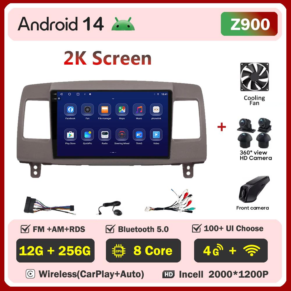 Android 14 для Toyota Mark II 9 X110 2000-2007 автомобильный мультимедийный видеоплеер стерео головное устройство автомагнитола сенсорный экран GPS 5G Wifi