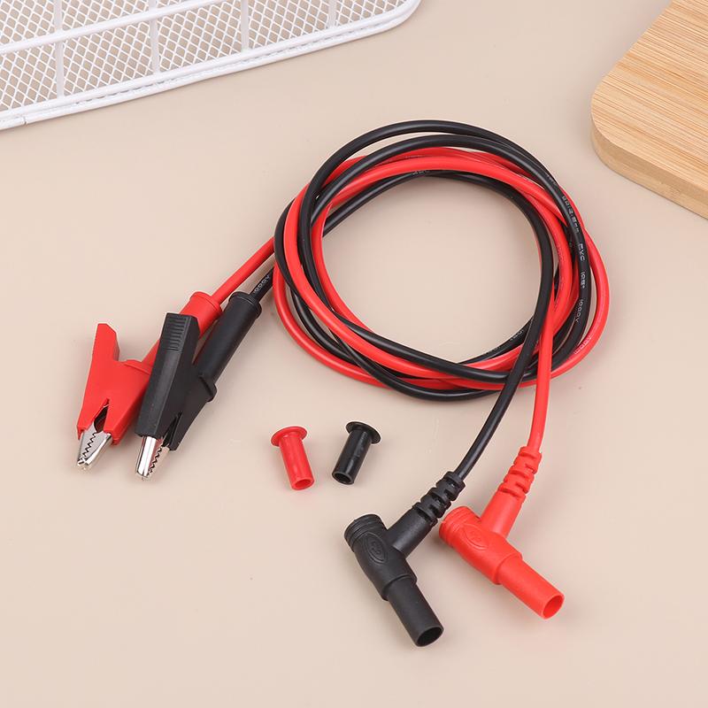 20A 90CM Alligator Clip To Banana Plug Test Cable Lead Connector Dual Probe 4mm Crocodile Clip For Multimeter Measure Tool