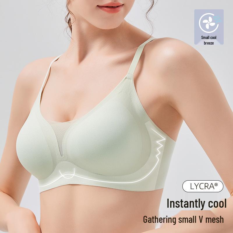 Soft Support Seamless Bra for Young Women - Wire-Free, Light Color, Thin Cup