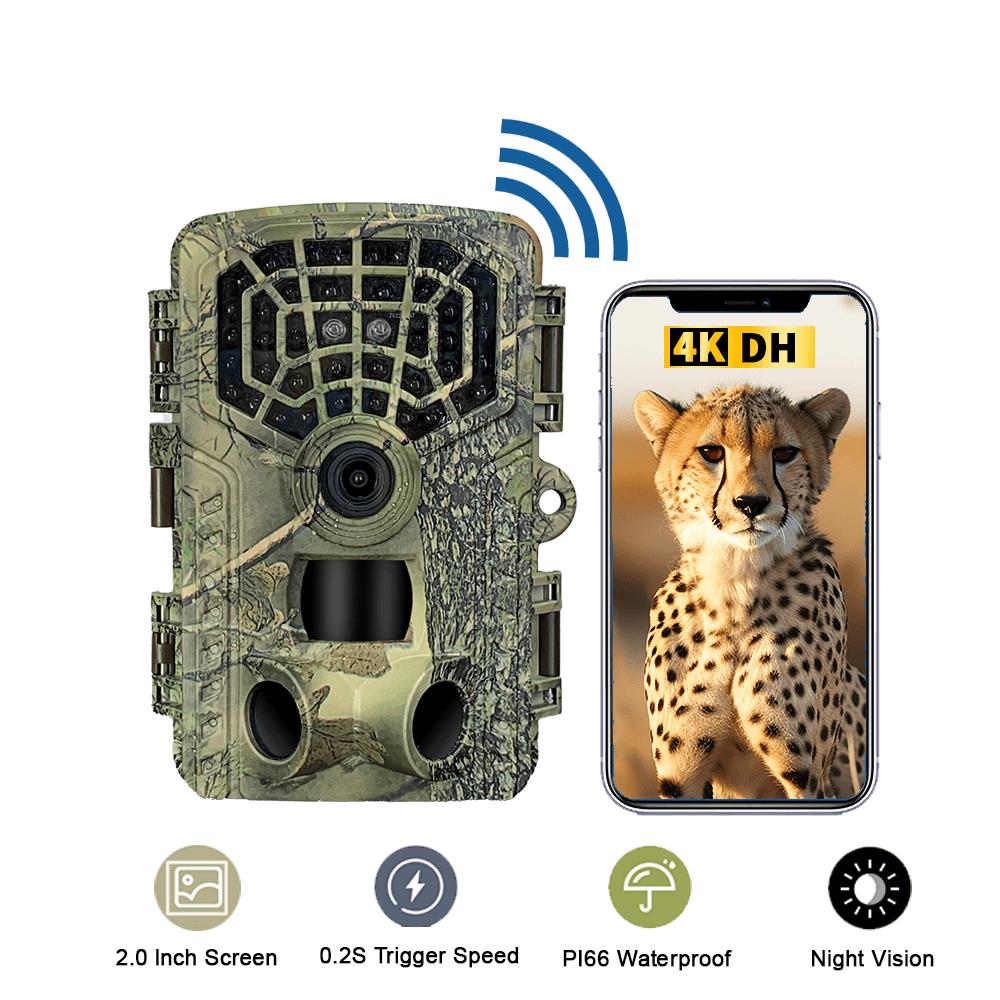 Wifi Hunting Camera Wildlife Trail Camera Hd Low Glow Arction 48mp 4k Ip65 Waterproof Outdoor Po Trap With Night Vision
