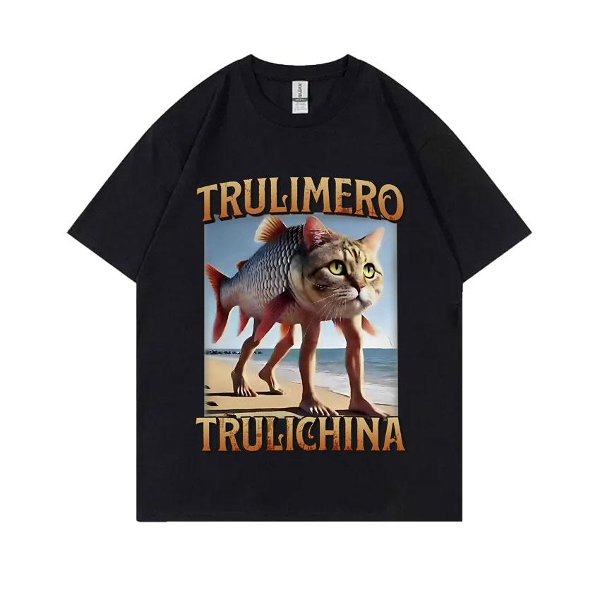 Italian Brainrot Funny Meme T-shirt Brr Brr Patapim Tralalero Tralala Bombardiro Crocodilo Tung Tung Tung Sahur Graphic T Shirts