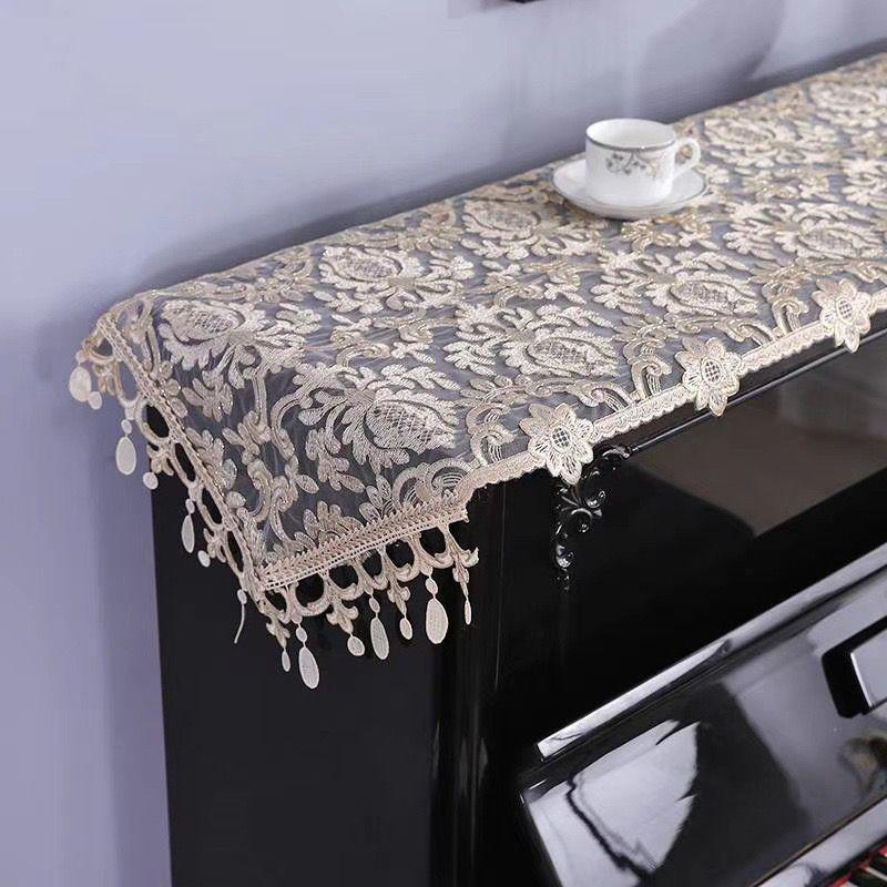 Золотое Европейское Крыльцо Длинная Вышивка Украшение Обеденного Стола Настольная Дорожка Легкая Роскошь Кофейный Столик Тумба под Телевизор Скатерть Чехол для Пианино
