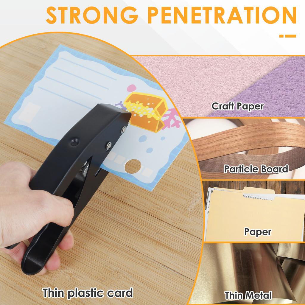 Одинарный дырокол 15 мм Круглый дырокол Инструмент для пробивки бумаги Дырокол для точных круглых отверстий Ручной дырокол для кромки