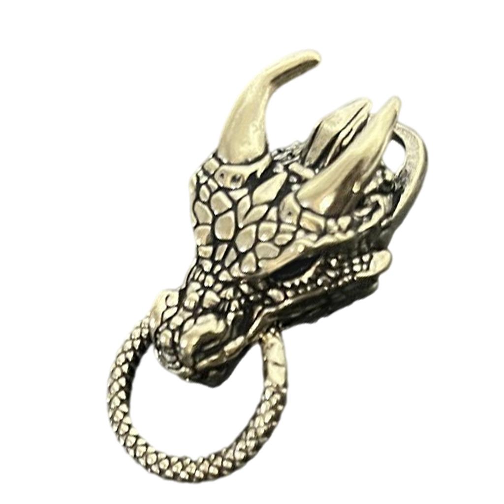 Traditional Chinese Dragon Brass Keychain Pendant For Personalized Accessories And Cultural Gifts