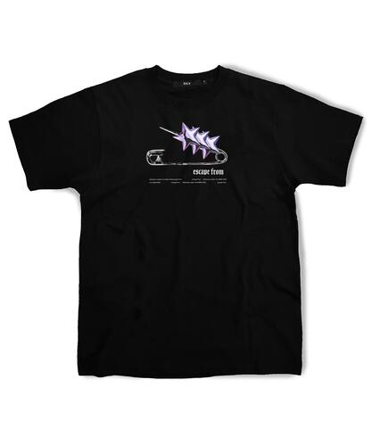 ESCAPEFROM Star Clip T-Shirt Black