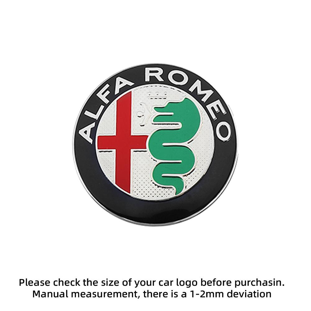 2026 Hot Sticker 3D Metal Car Front Grille Fender Badge Auto Exterior Accessories For Alfa Romeo Giulia Stelvio Giulietta 156 15