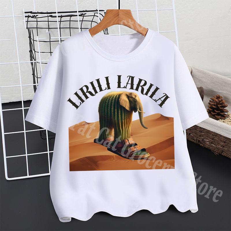 2025 Тралалеро Тралала Футболка Мальчики Лето Тунгтунг Сахур Маразм Короткий Рукав Детская Аниме Фигурки Футболки Топы Детская Одежда Подарок