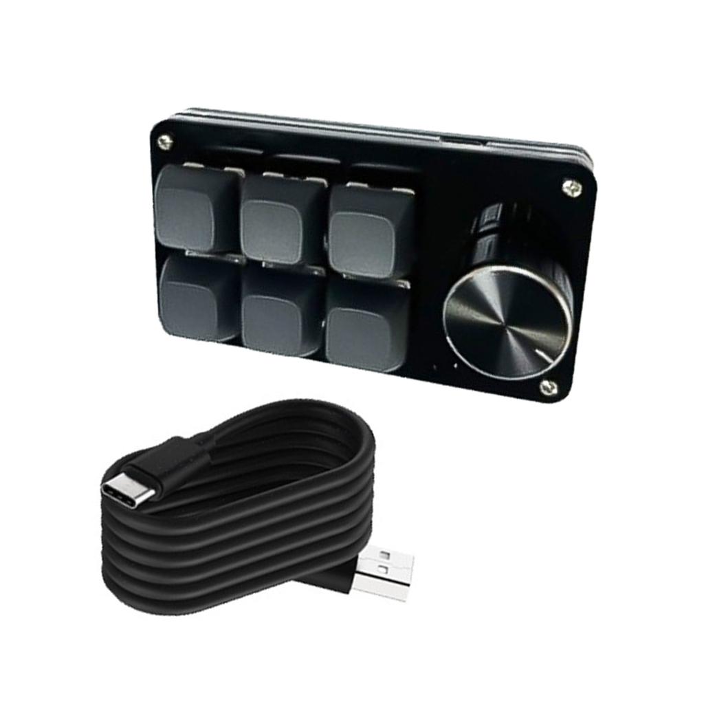 Customizable Macro Keypad with Single Knob 3Key/4Key/6Key/8Key Mechanical Gaming Keyboards Programmable Keypad