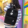 College Style Junior High School Student Schoolbag Solid Color Student Backpack Women's Nylon Backpack
