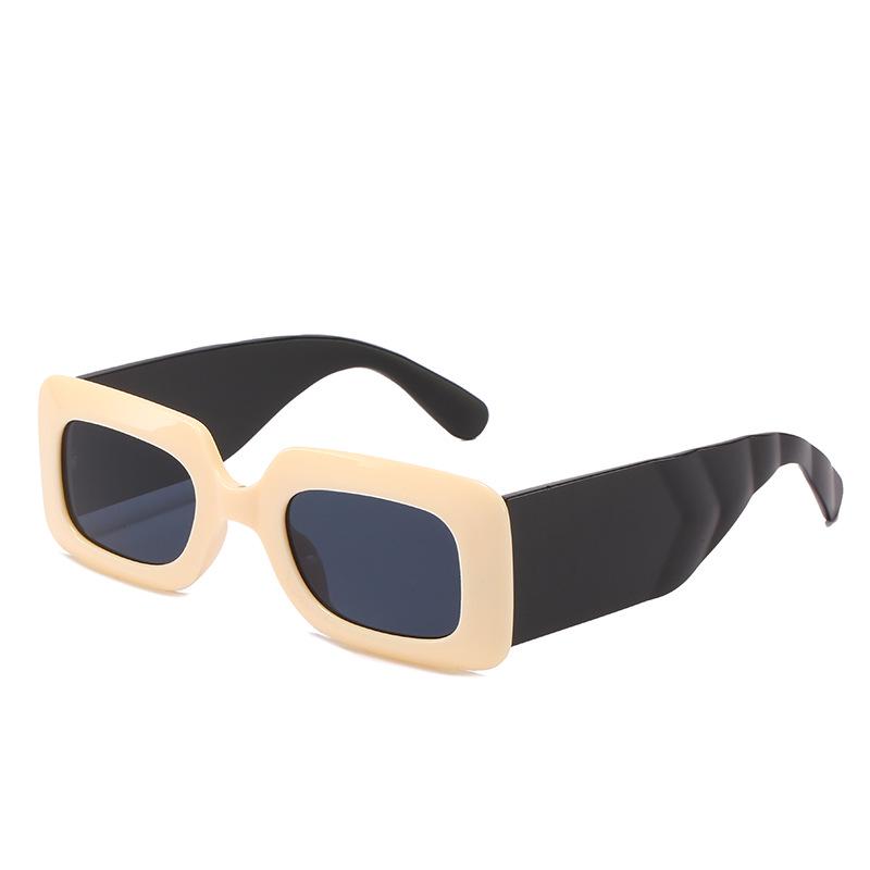 Солнцезащитные очки в квадратной оправе 2021: Европейские и американские дизайнерские солнцезащитные очки с широкими дужками для женщин - Миланская мода