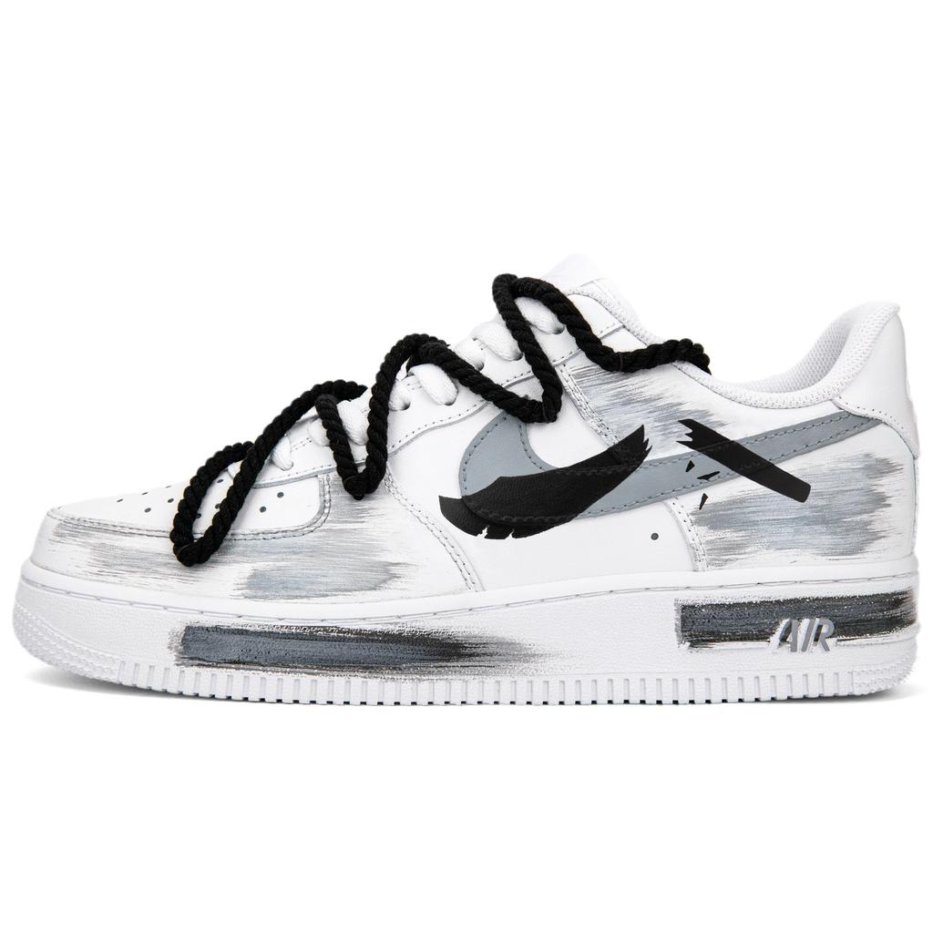 Nike Кроссовки Nike Air Force 1 Low Skateboard Shoes Унисекс, Черный, Белый, Серый 315122-111(Команда18-)