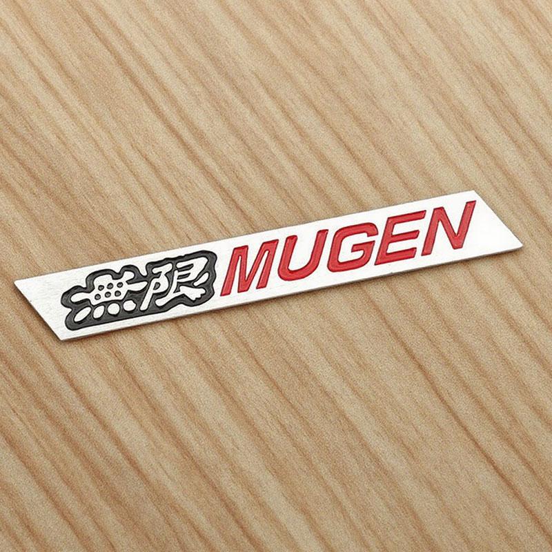 3D Металлические Буквы Логотип Mugen для Решетки Радиатора Автомобиля Наклейка на Задний Багажник Боковой Значок на Крыло для Автомобильных Аксессуаров Экстерьера