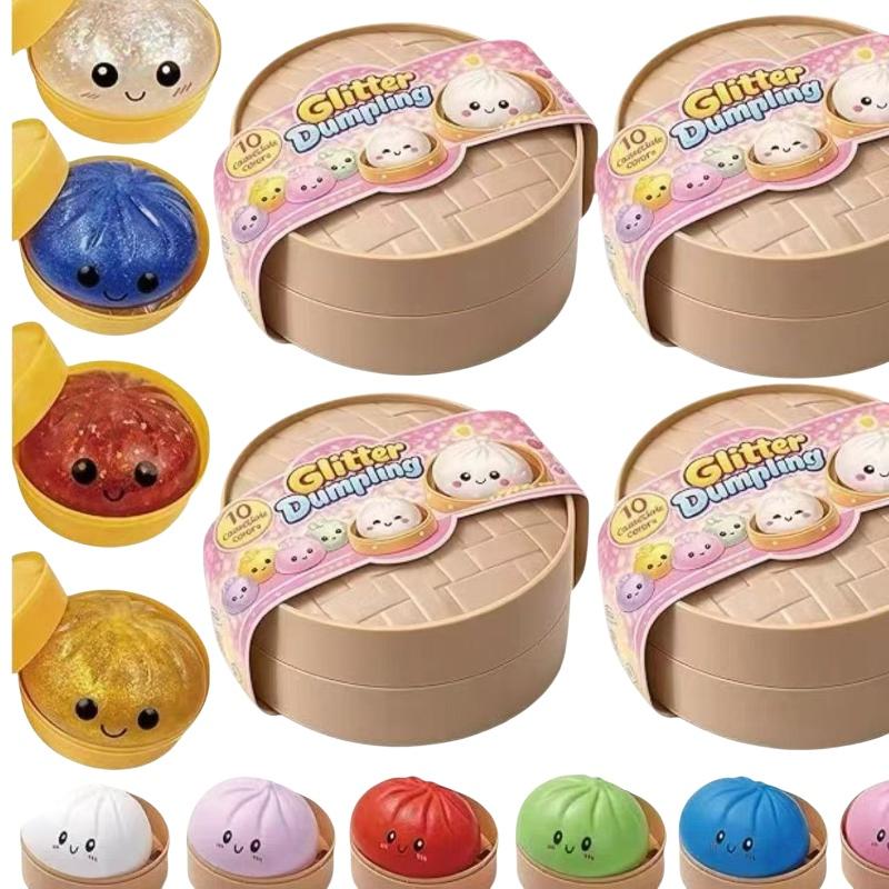 Забавная гигантская пельменная сжималка, мягкая игрушка из ТПР для снятия стресса с пароваркой, для подарков «Белый слон», реквизит для розыгрышей на вечеринке