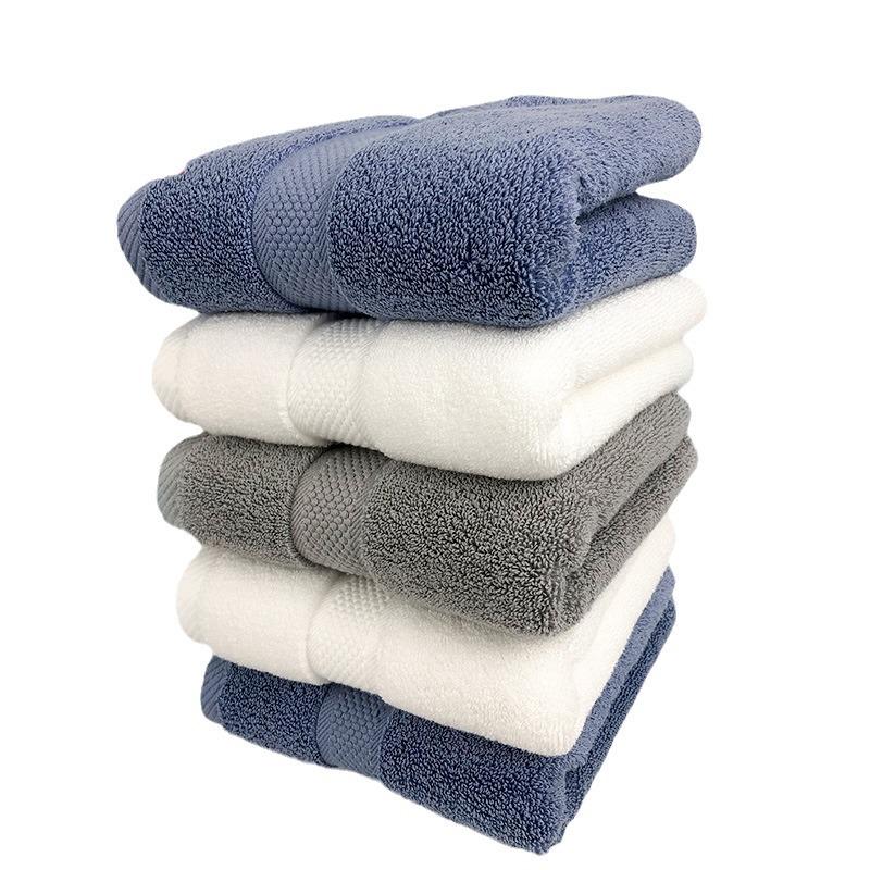 Полотенце Полотенце из длинноволокнистого хлопка 140 г утолщенное полотенце из чистого хлопка Мягкое впитывающее полотенце для лица из супермаркета