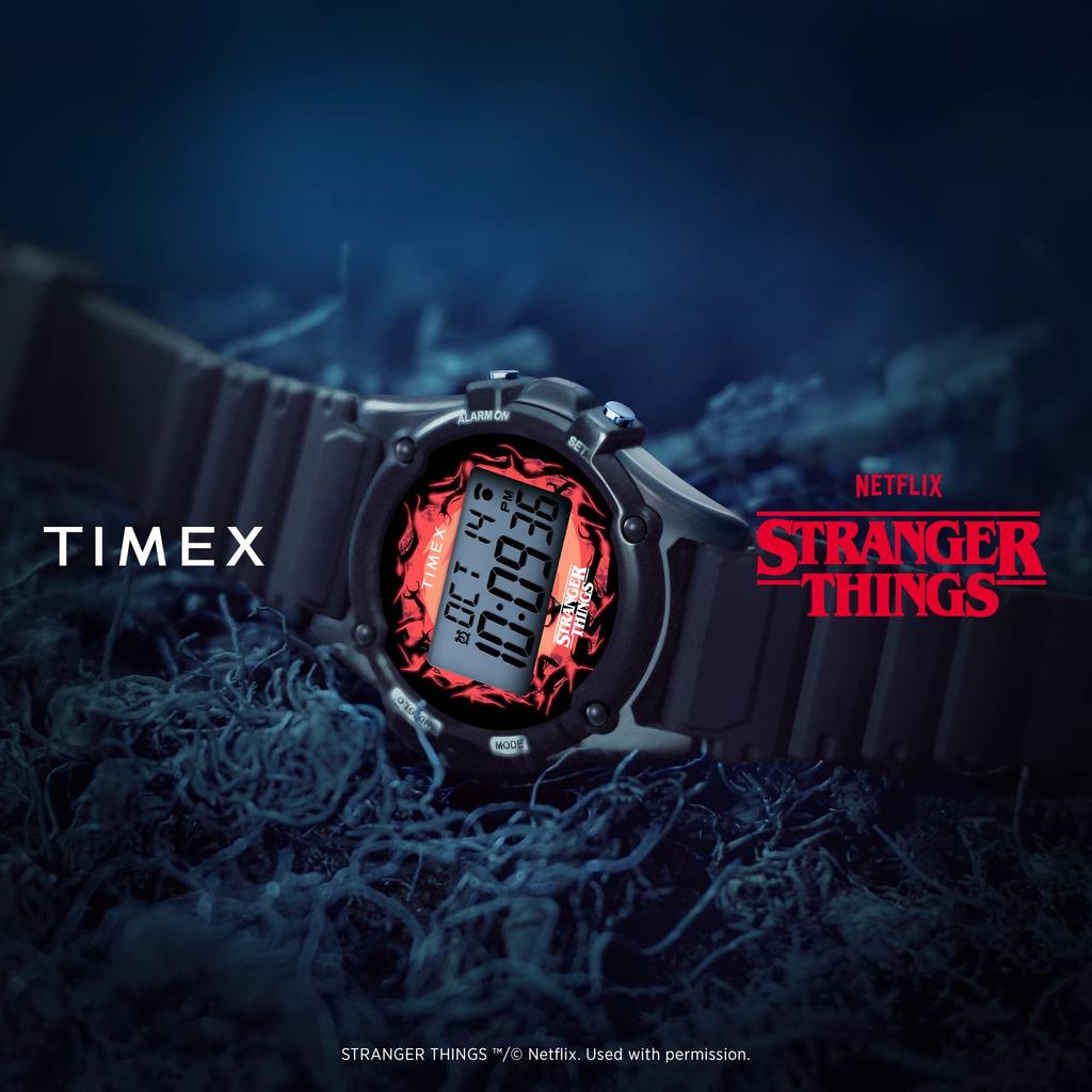 Timex x Stranger Things Atlantis 100 TW2V51000 NETFLIX Stranger Things Collaboration Model Quartz Watch 40mm USA Night Light [Timex] Indiglo® [Товар]