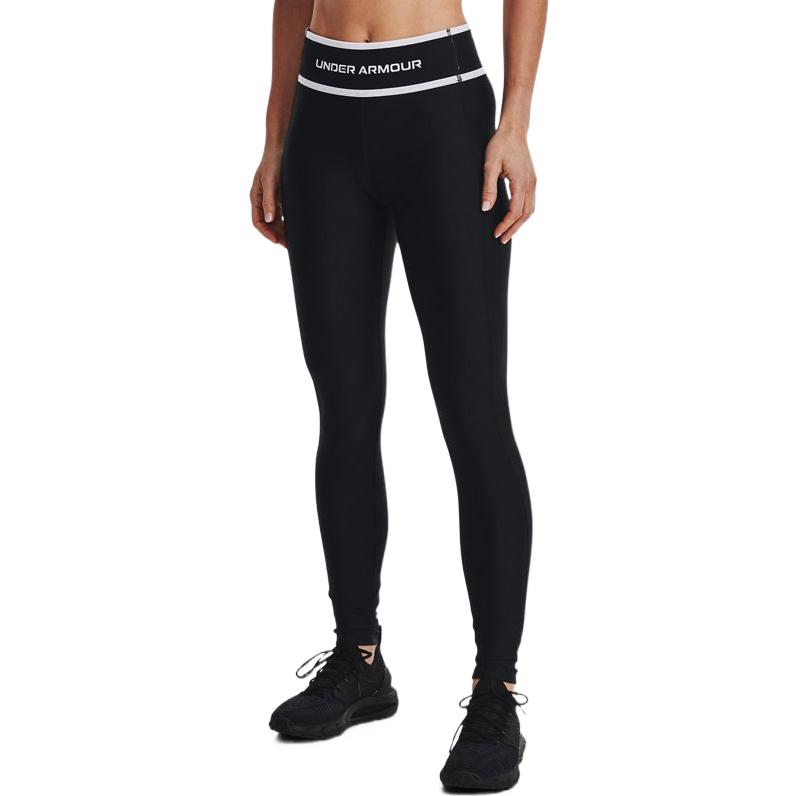 Under Armour Леггинсы женские спортивные тренировочные с буквенным принтом, черные 1369898-001
