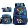 Rhythm Box Children's Backpack Crossbody Bag Pencil Bag Rabub Cute Elementary School Bag Three-piece Set