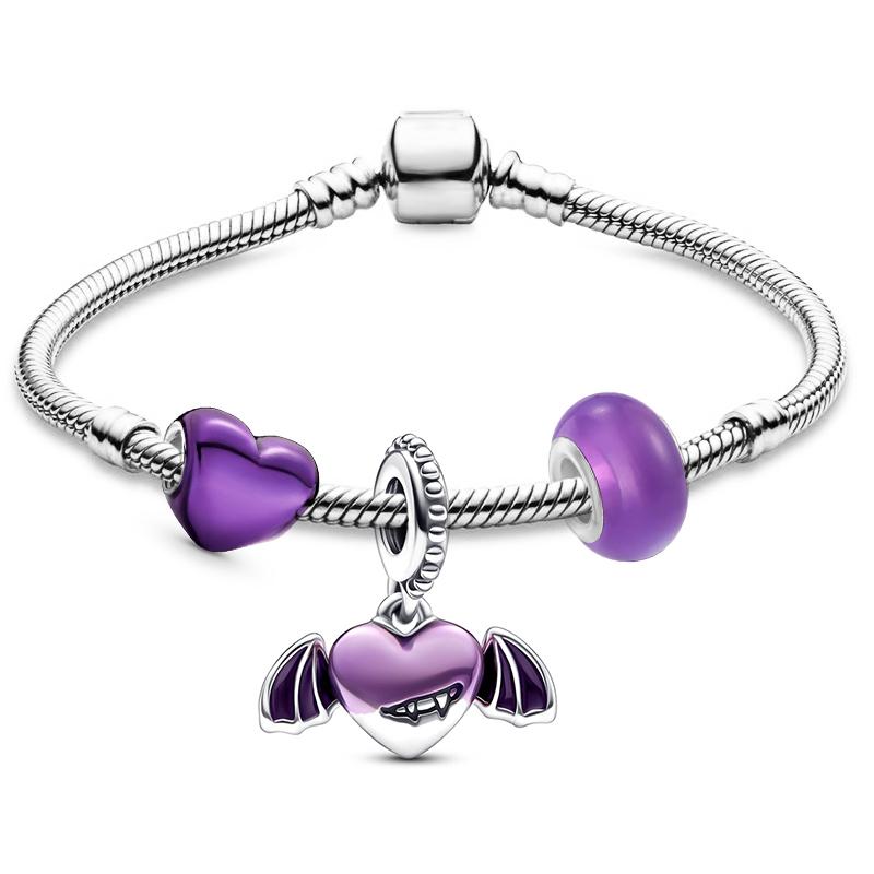 Высокое качество Хэллоуин тыква летучая мышь призрак подвески бусины кулон с подвесками браслеты для женщин детские украшения