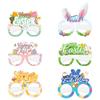 Cartoon Rabbits Paper Glasses for Easter Party Adult and Kids Universal Fit
