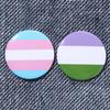 1/2PCS Clothing Rainbow Tinplate Pins Hat Decoration Gay Badge Denim Brooches Brooch Collar Pin