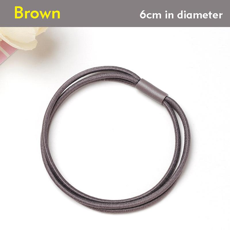5Pcs/Lot Fashion Women Girls Rubber Bands Ponytail Holder Three-layer Elastic Hairbands Simple Solid Hair Accessories Scrunchie