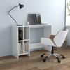 Glossy White Computer Desk 102.5 x 35 x 75 cm Particleboard
