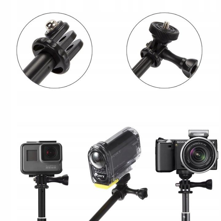 Wytrzymały Stick Selfie Kijek Uchwyt Monopod Do - Gopro Hero 9 10 11 12