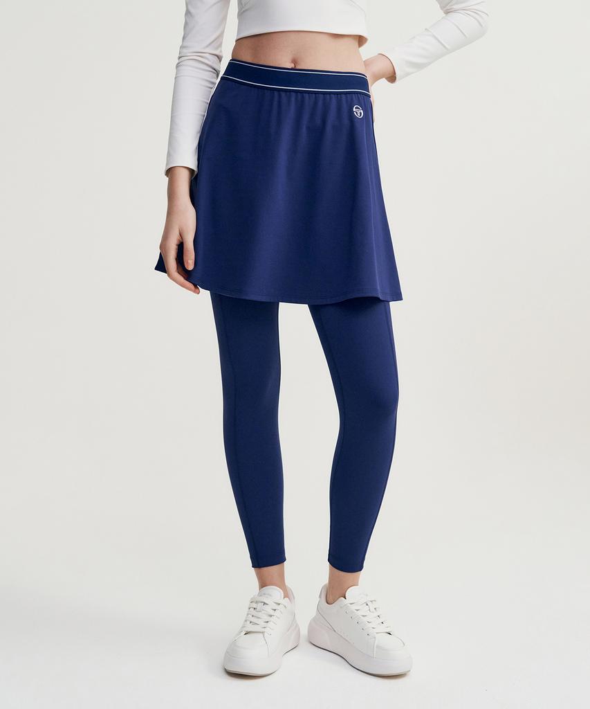 SERGIO TACCHINI W Базовая юбка-макси с расклешенным низом (военно-морской флот)