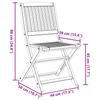 Garden Chairs 6 pcs. Foldable 44 x 50 x 88 cm Solid Acacia Wood
