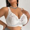 Plus Size Lace Push-Up Bra Women Thin Cup Wire-Free Full Coverage Comfortable Breathable