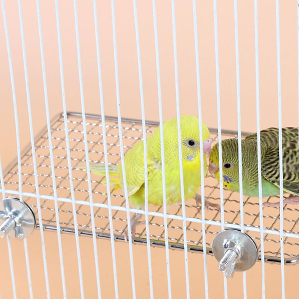Платформа-присада из нержавеющей стали, безопасная полка для отдыха и прыжков для попугаев и птиц, аксессуары для клетки