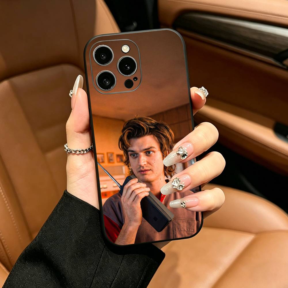 T-Trendy S-Steve H-Harrington Phone Case For iPhone 17,16,15,14,13,12,11 Pro Max,16Plus,XS Soft Black Cover