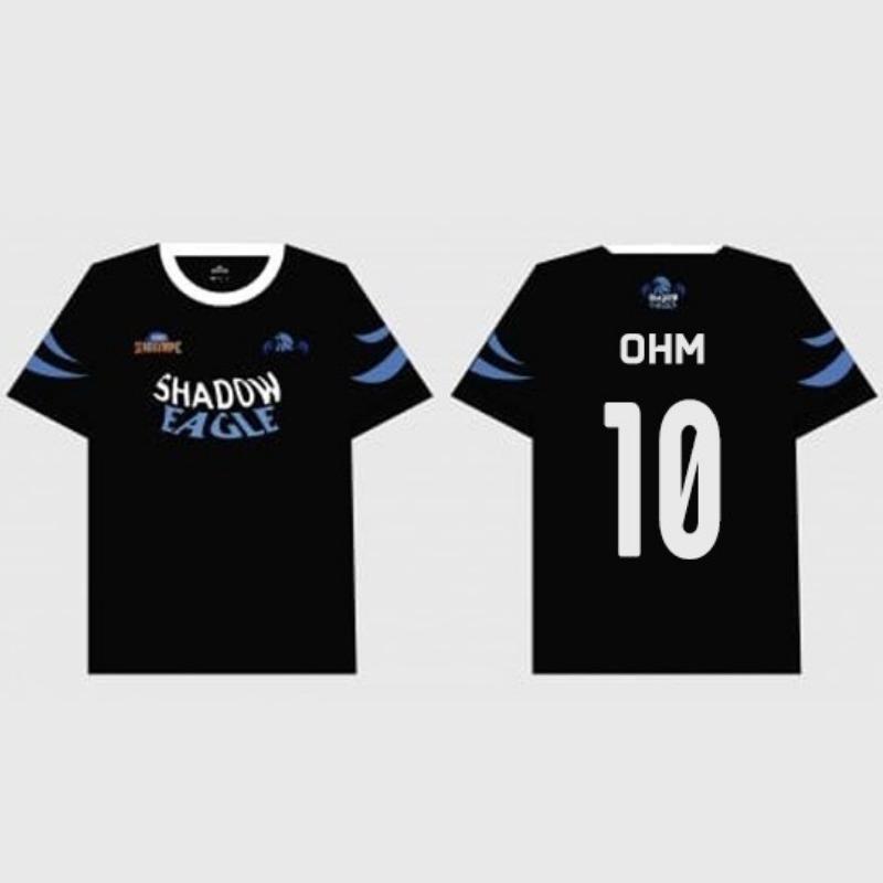 Shadow Eagle Sport Jersey Men's Shirts Black Blue Stripe Short Sleeve Tee Personalized Team Casual Tops
