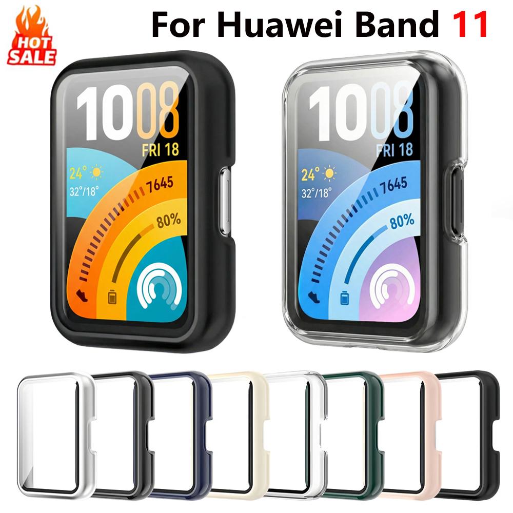 Чехол-бампер 2 в 1 для Huawei Band 11 Защитная рамка Жесткий протектор экрана для huawei smart Band 11 Аксессуары Чехол для часов
