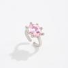 Shiny Candy Color Statement Ring Multicolor Finger Ring Oval Shape Rhinestone Ring  Daily Wear