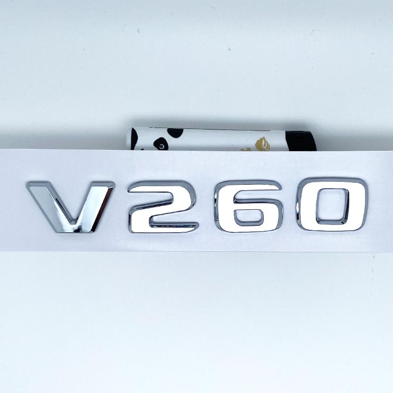 3D Letters V260L V220d V250d V300d Emblem for Mercedes Benz V W447 Car Fender Badge Trunk Nameplate Logo Sticker XC7