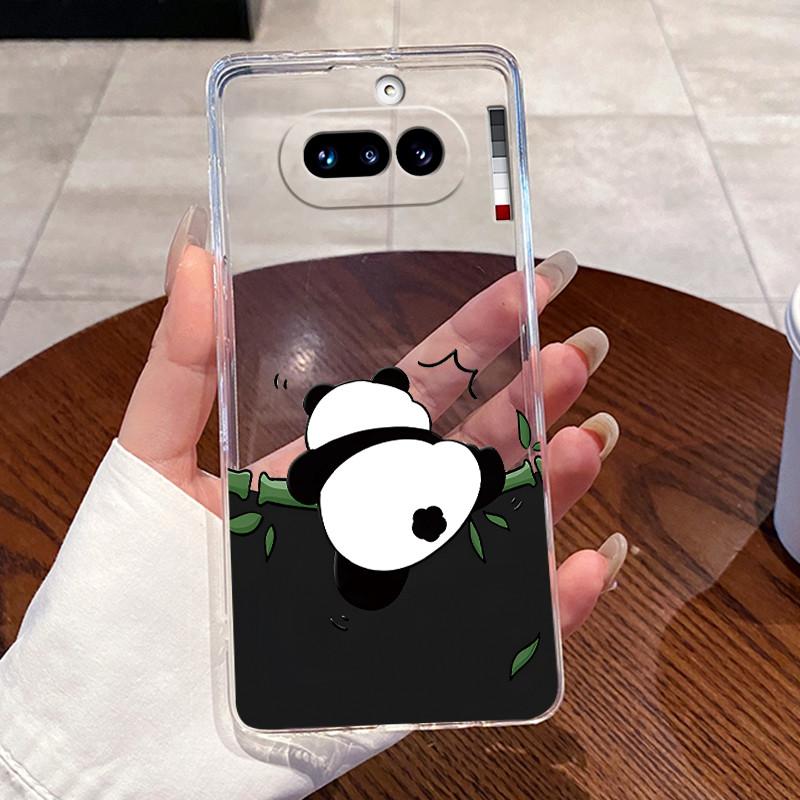 Гелевый чехол для Nothing Phone 4A Capa Coque Прозрачный силиконовый мягкий ТПУ задняя крышка Милый кот Кролик Сердце Защитный чехол Fundas