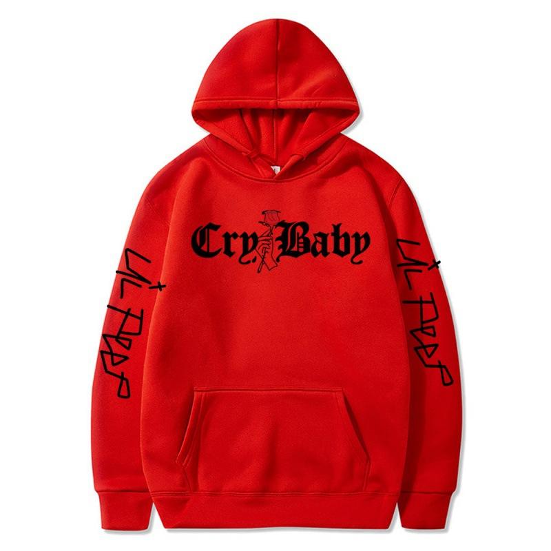 Мужские толстовки 2021 Lil.Peep Rose Cry Baby Hoodie