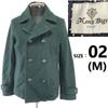Men’s Bigi Short Pea Coat Men M Olive Wool Outer jumper(USED)